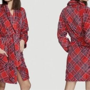 Victoria's Secret Red Plaid Robe